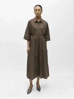 OBJELLY HOPE 3/4 RE MIDI DRESS 144