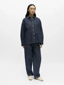 OBJGINA L/S LO DENIM SHIRT NOOS