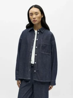 OBJGINA L/S LO DENIM SHIRT NOOS