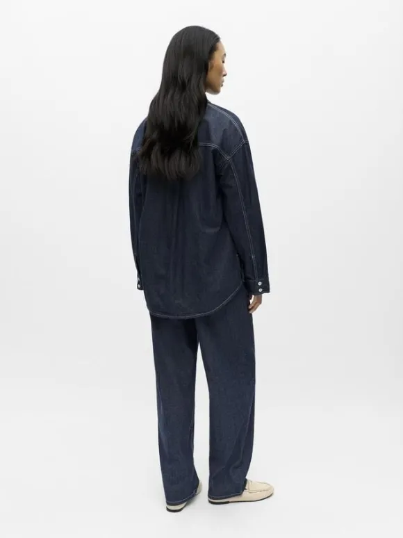 OBJGINA L/S LO DENIM SHIRT NOOS