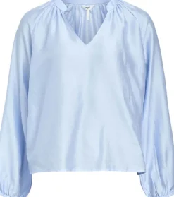 OBJHEIDI L/S LO V-NECK TOP NOOS