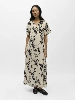 OBJJACIRA S/S RE LONG WRAP DRESS NO