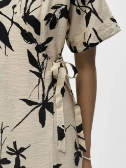 OBJJACIRA S/S RE LONG WRAP DRESS NO
