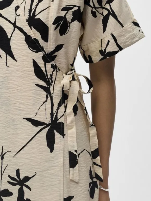 OBJJACIRA S/S RE LONG WRAP DRESS NO