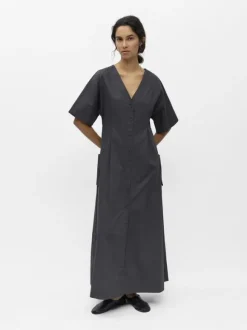 OBJKAELA 2/4 RE LONG DRESS E SS FAI