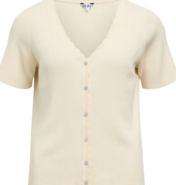OBJKELLY S/S RE V-NECK CARDIGAN NOO