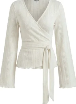 OBJLESLY L/S REG. WRAP TOP E TNE 26