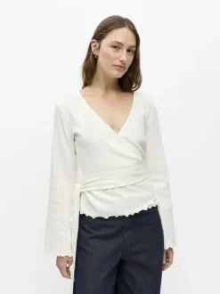 OBJLESLY L/S REG. WRAP TOP E TNE 26
