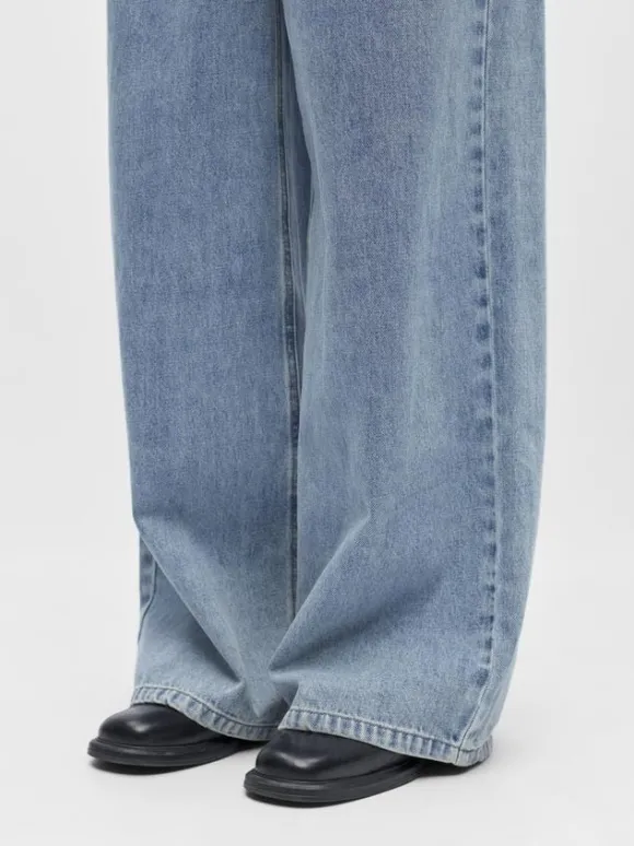 OBJLUCA TRI MW WIDE LOOSE JEANS NOO