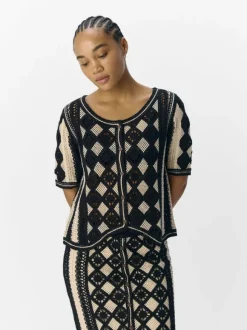 OBJWASILA KNIT RE S/S CARDIGAN 138