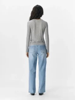 OBJZOFIA SLI L/S O-NECK TOP NOOS
