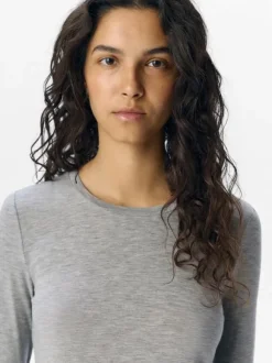 OBJZOFIA SLI L/S O-NECK TOP NOOS