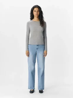 OBJZOFIA SLI L/S O-NECK TOP NOOS