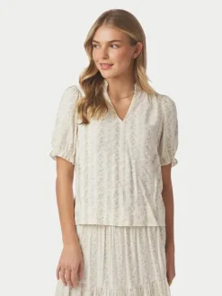 Odesa Floral Stripe Blouse