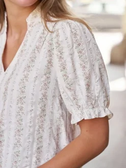 Odesa Floral Stripe Blouse
