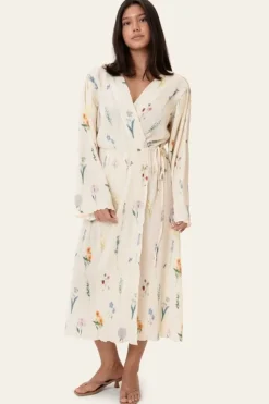 OfeliaIC Long Wrap Dress - Off Whit