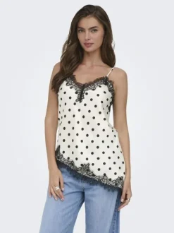 ONLBELLA STRAP SATIN LACE TOP WVN E