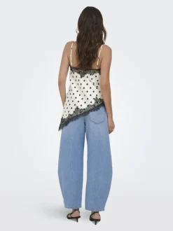 ONLBELLA STRAP SATIN LACE TOP WVN E