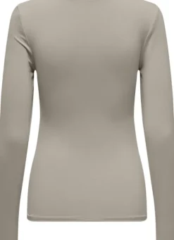 ONLEA L/S 2-WAY DEEP NECK TOP JRS N