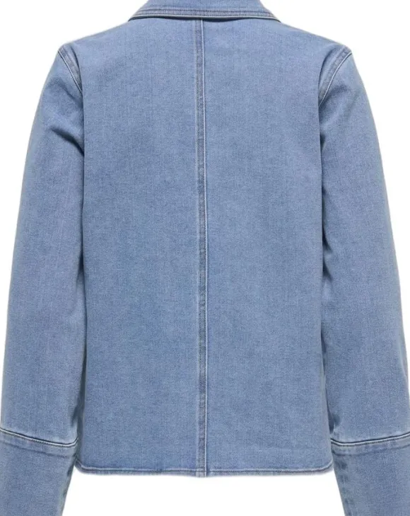 ONLFRIDA LS ZIP DNM SHIRT GUA