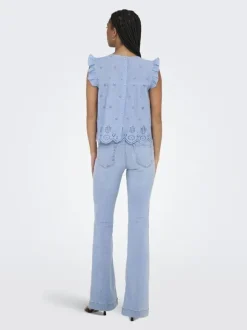 ONLSILLA LIFE S/L FRILL TOP WVN NOO