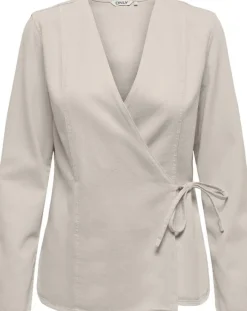 ONLSILLA L/S TIE WRAP BLOUSE CC PNT