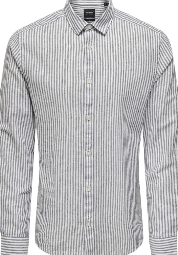 ONSCAIDEN LIFE LS STRIPE LINEN 660