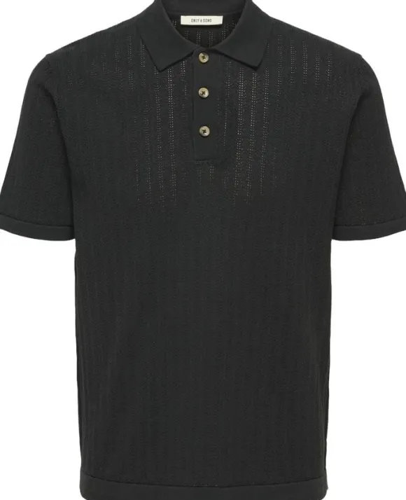 ONSMOON REG 12 SS POLO KNIT NOOS