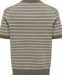ONSTILO LIFE REG SS SPLIT NECK KNIT