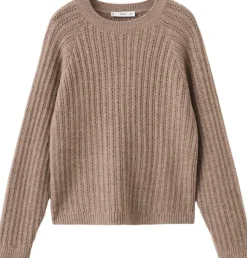 Openwork knit sweater
