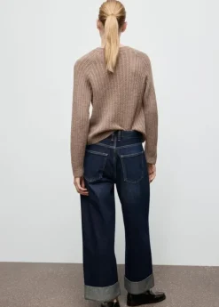 Openwork knit sweater