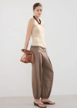 Openwork knitted waistcoat