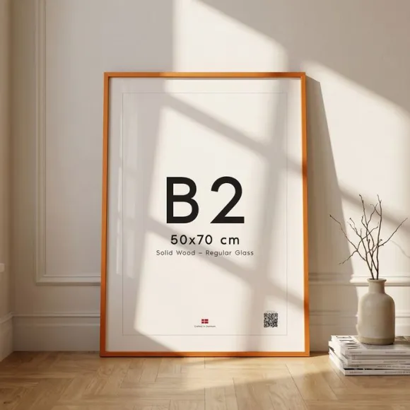 Orange Wood Frame