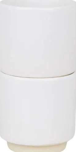 Otto Ceramic Cup Set of Two | White