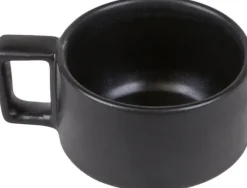 Otto Ceramic Mug with Handle | Black