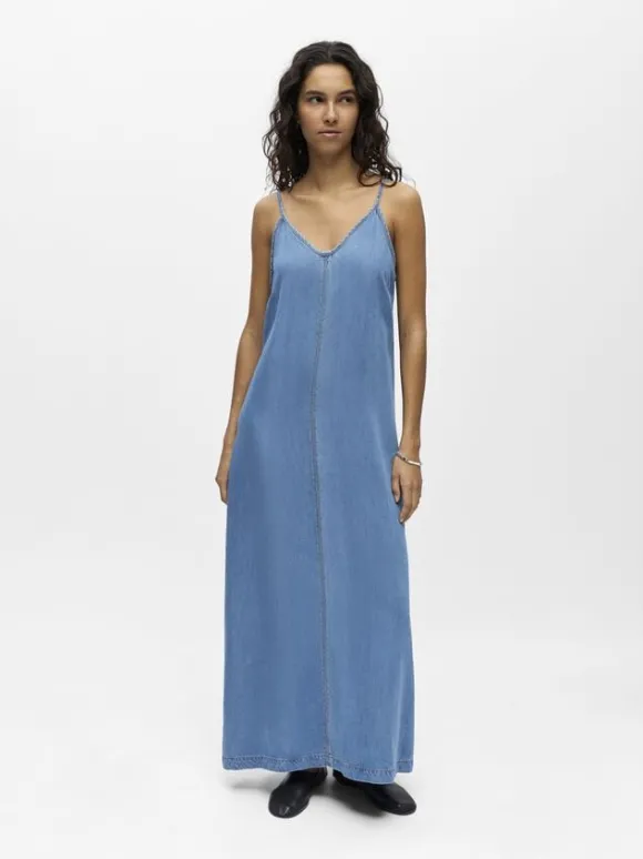OUTOBJFRAME SINGLET DENIM DRESS 145