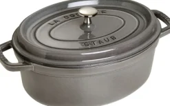 Oval Cocotte 29cm Graphite grey Staub