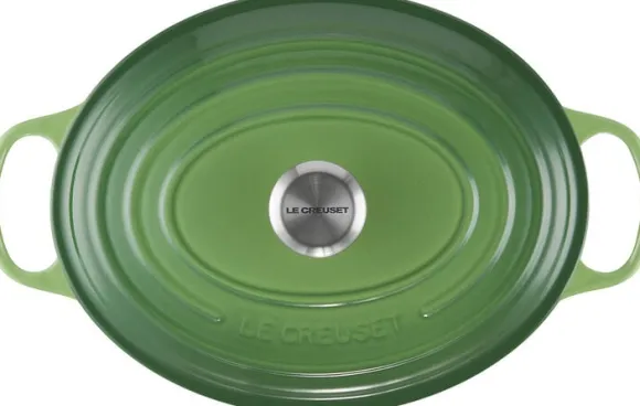 Oval støbejernsgryde 6,3 L Bamboo Green