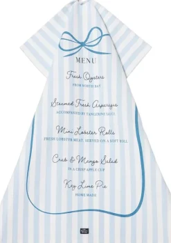 Party Menu Org Cotton Kitchen Towel