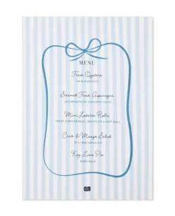 Party Menu Org Cotton Kitchen Towel