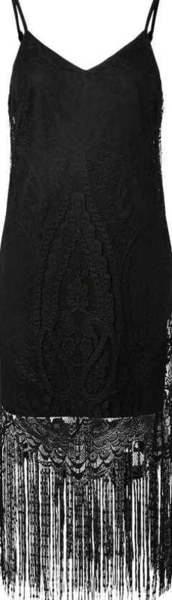 PCCLAIR STRAP LACE TASSELS DRESS KC