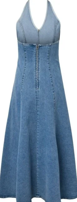 PCFRANNA SL HALTERNECK DRESS DNM D2