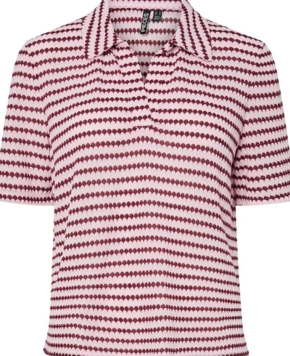 PCJEYA SS V-NECK LOOSE POLO D2D JRS