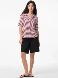 PCJEYA SS V-NECK LOOSE POLO D2D JRS