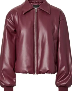 PCLARA PADDED COATED BOMBER JACKET