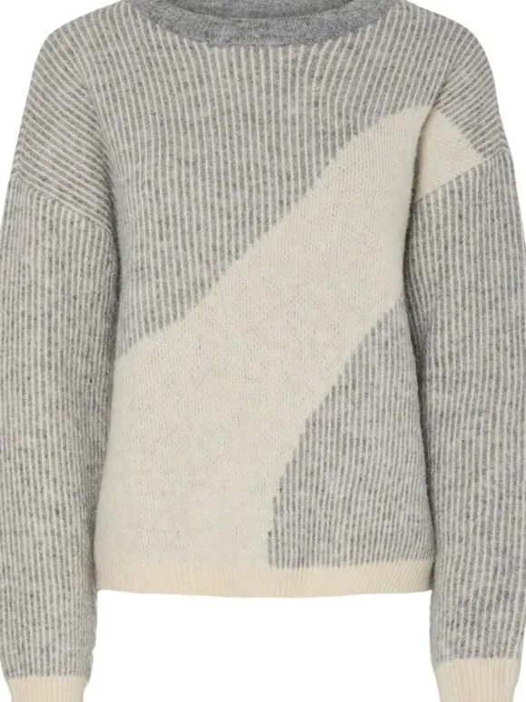 PCLINNA O-NECK LOOSE KNIT PWP BC
