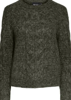 PCNINA LS O-NECK KNIT NOOS BC