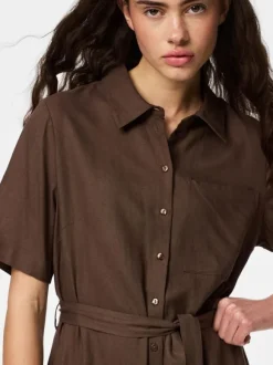 PCPIA 2/4 MIDI SHIRT DRESS WVN NOOS
