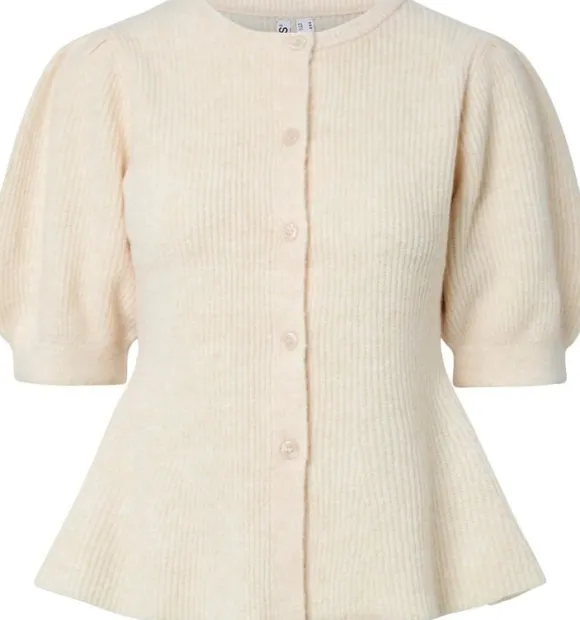 PCSILLY SS PUFF KNIT CARDIGAN NOOS