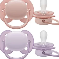 Philips Avent ultra soft sut - Pakke med 2 - 0-6m girl